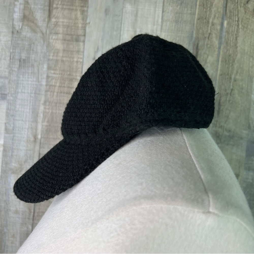 INC Black Knit Baseball Cap/Hat w/Vel-Cro Closure - Picture 2 of 9